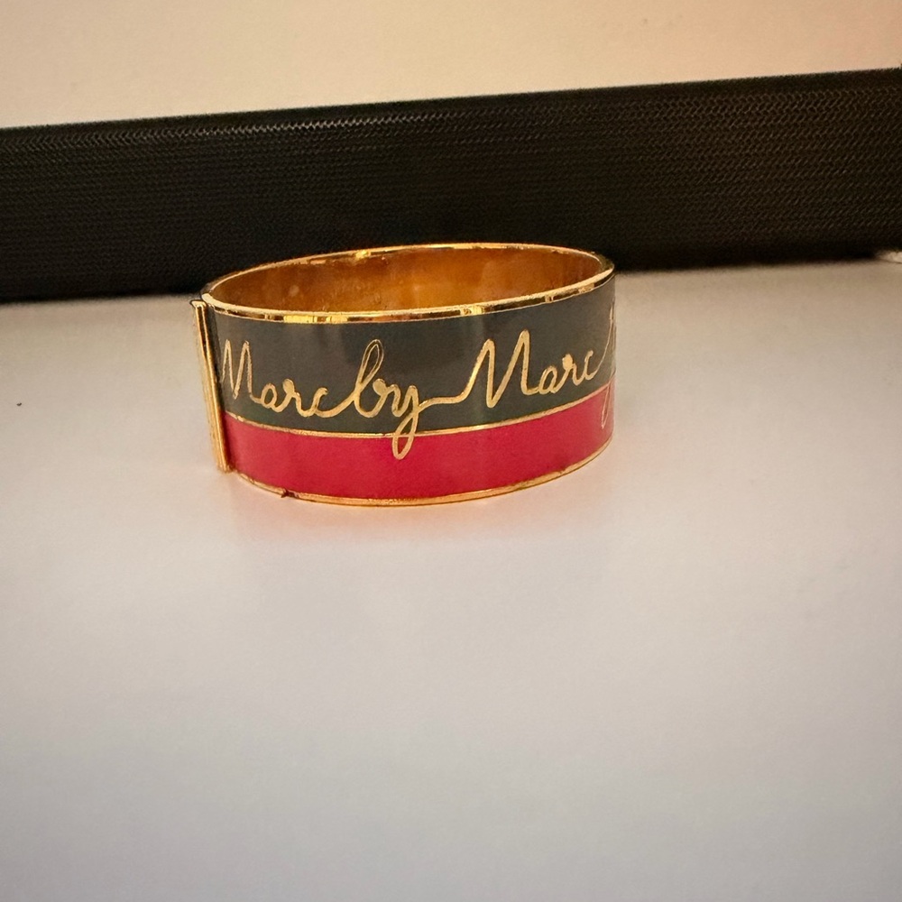Marc by Marc Jacobs Black and Red Cuff
